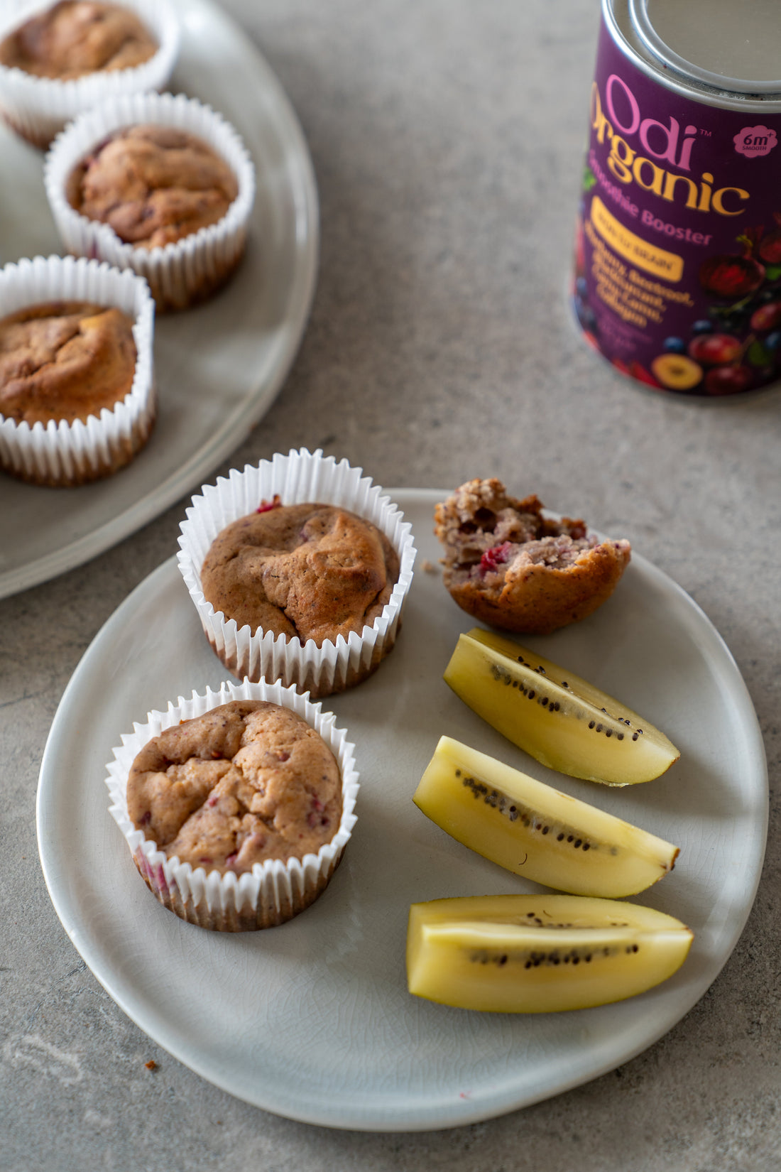 Iron-rich yoghurt mini muffins