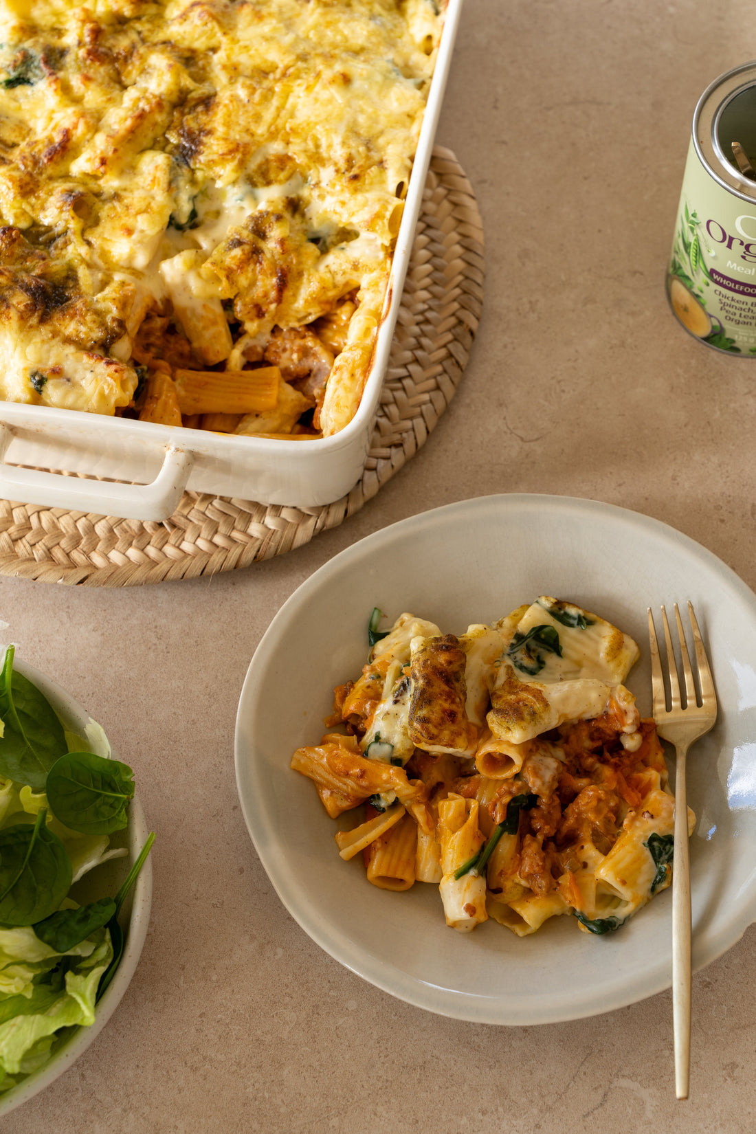 Loaded Pasta & Sausage Bake