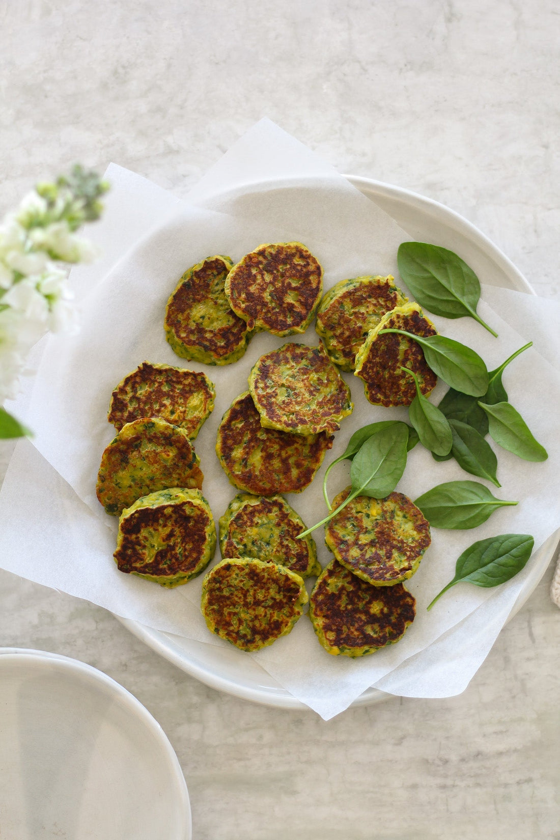 Odi Veg Loaded Fritters made with Growing Greens - hidden vegetable fritters with potato, butternut, spinach and sweetcorn, perfect for baby-led weaning and toddler lunchboxes