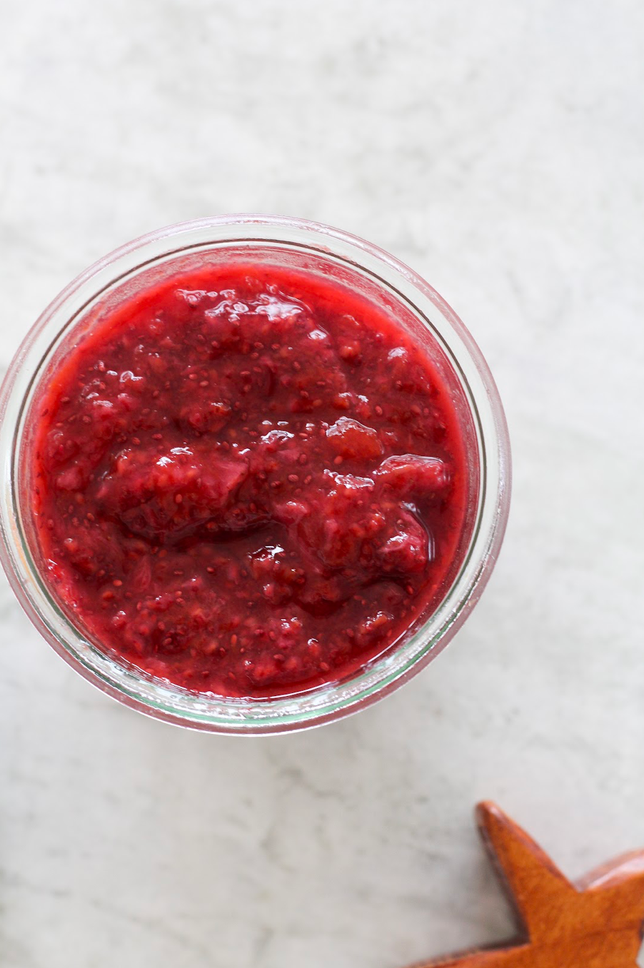 Odi Boosted Chia Jam recipe with berries, stone fruit and chia seeds - perfect for breakfast