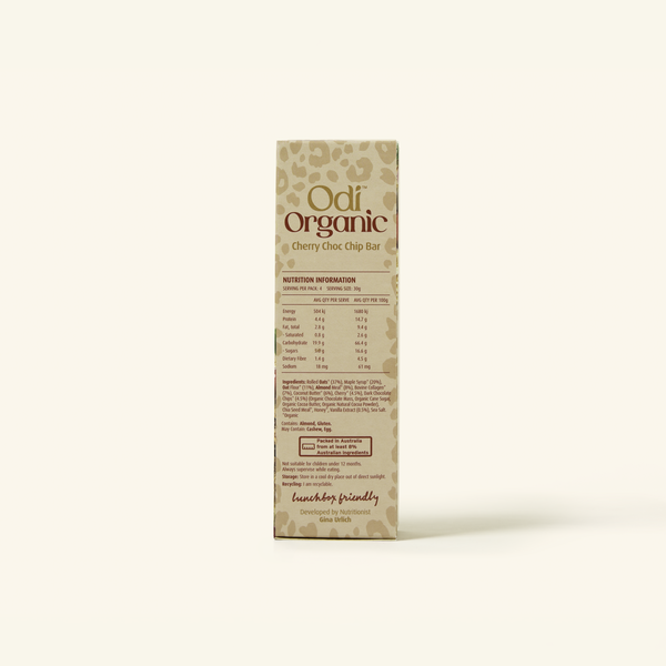 Organic Cherry Choc Chip Bar