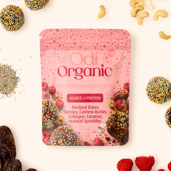 Organic Berry & Collagen Sprinkle Balls