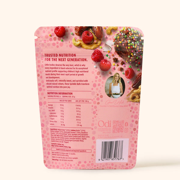 Organic Berry & Collagen Sprinkle Balls