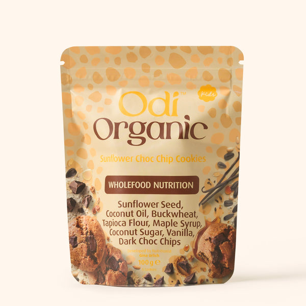 Organic Sunflower Choc Chip Cookies