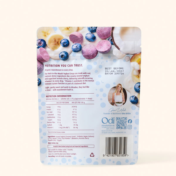 Organic Yoghurt Drops Blueberry