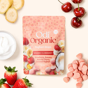 Odi Organic Yoghurt Drops Strawberry