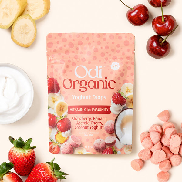 Odi Organic Yoghurt Drops Strawberry