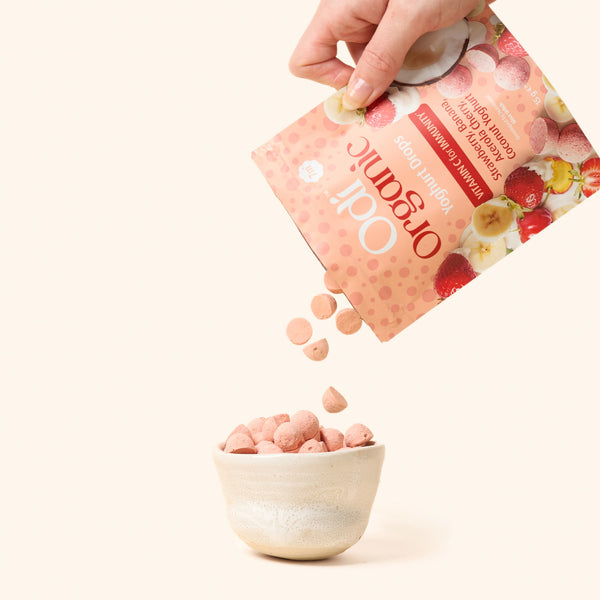 Odi Organic Yoghurt Drops Strawberry