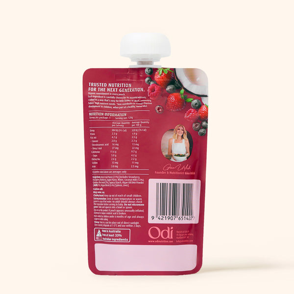 Organic Berry & Coconut Pouch