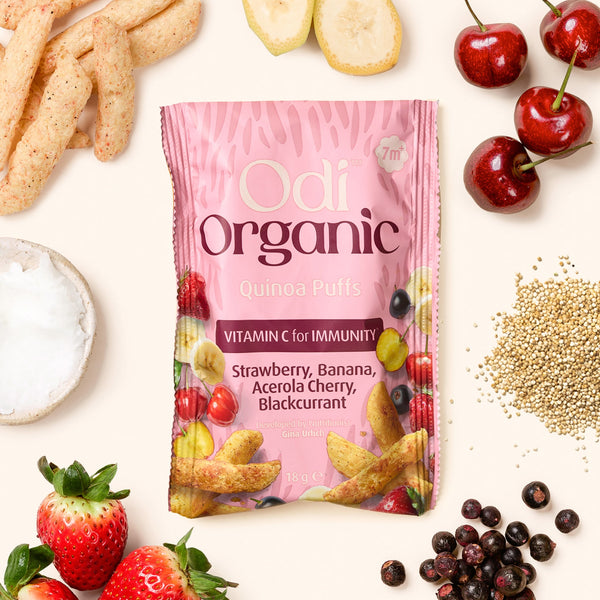 Organic Quinoa Puffs Berries & Banana