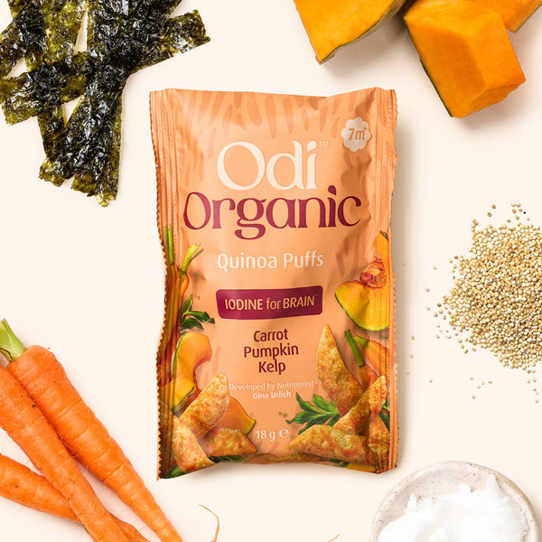 Organic Quinoa Puffs Carrot, Pumpkin & Kelp