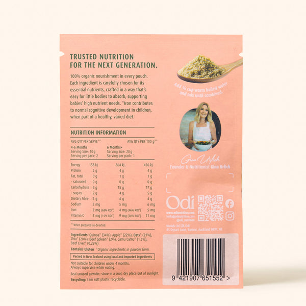 Organic Baby Cereal Sachet