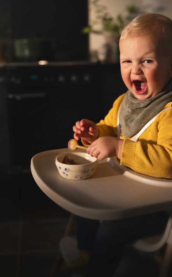 From 6 months, babies need more iron than an adult male.