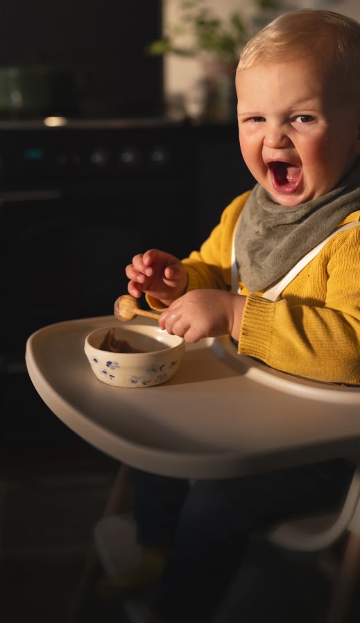 From 6 months, babies need more iron than an adult male.